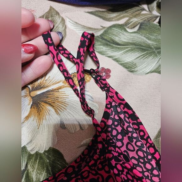 #242 Apt 9-  Pink n Black Circle Design Camisole Size: 3X - Picture 4 of 6